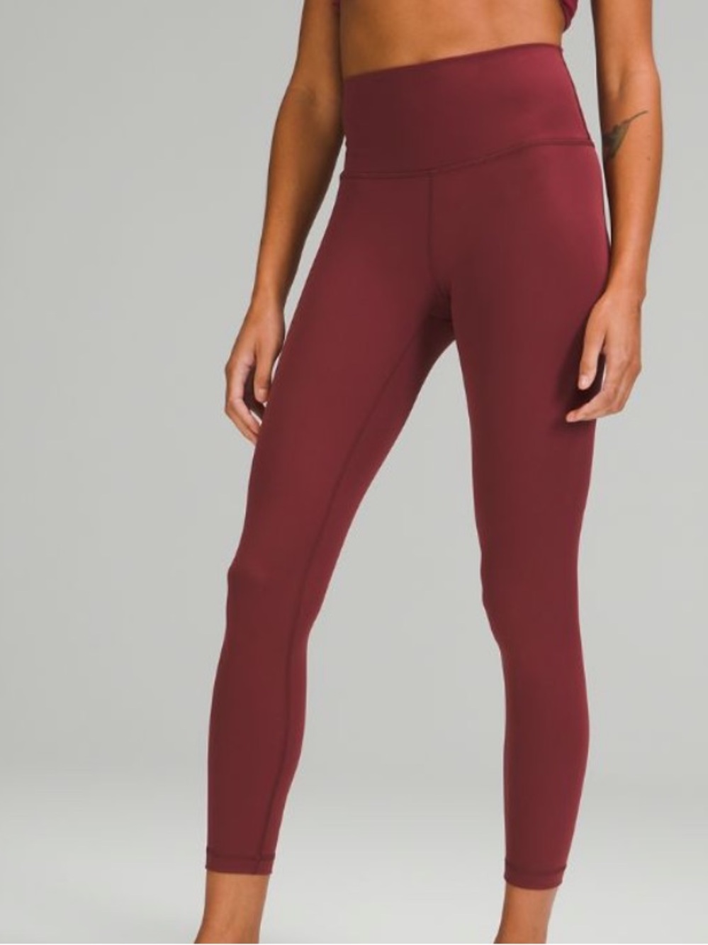 Lululemon women’s Wunder Under High-Rise Tight 25" *Full-On Luxtreme Mulled Wine